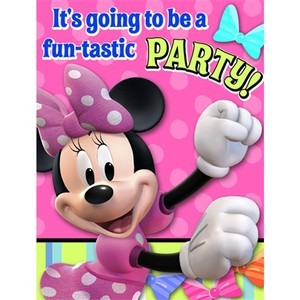 Minnie Mouse party invites (8) No 2