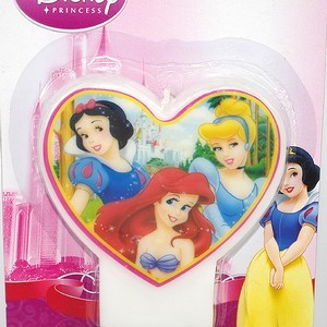Disney Princess heart shape flat candle