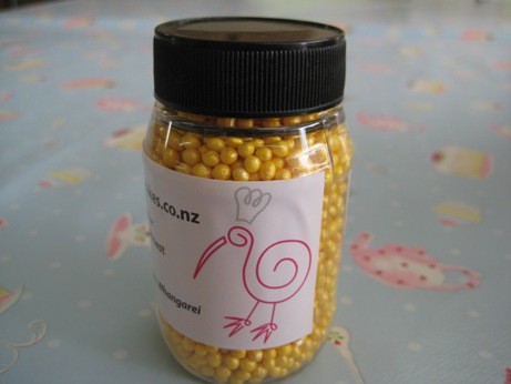 Sugar Pearls Golden Yellow Lustre 2 to 3mm