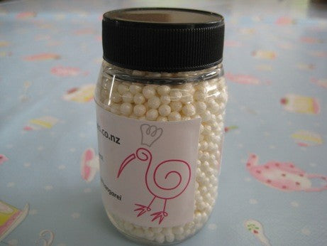 Sugar Pearls White pearl Lustre 2 to 3mm