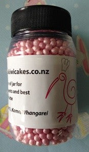 Sugar Pearls Dark Rose Pink Lustre 2 to 3mm