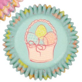 Easter Spring Garden mini cupcake papers
