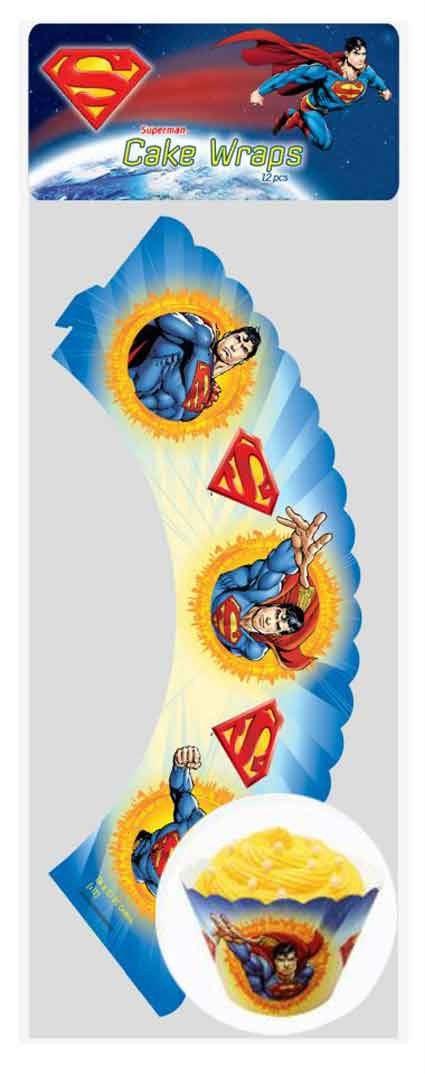 Cupcake wrappers Superman