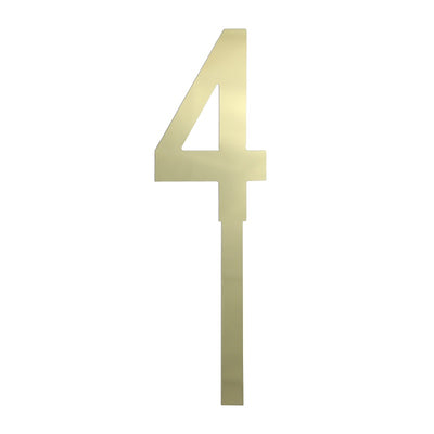Large Gold acrylic number topper 4