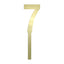 Large Gold acrylic number topper 7