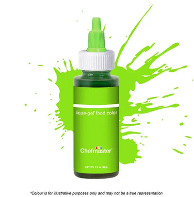 Concentrated food colouring gel paste Neon Brite Green by Chefmaster 2.3oz 65gram