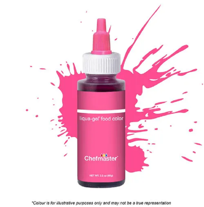 Concentrated food colouring gel paste Neon Brite Pink by Chefmaster 2.3oz 65gram