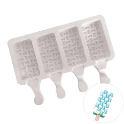 Criss Cross popsicle silicone mould