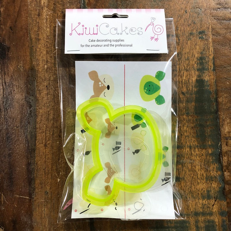 Deer or Turtle Cookie cutter with matching stencils