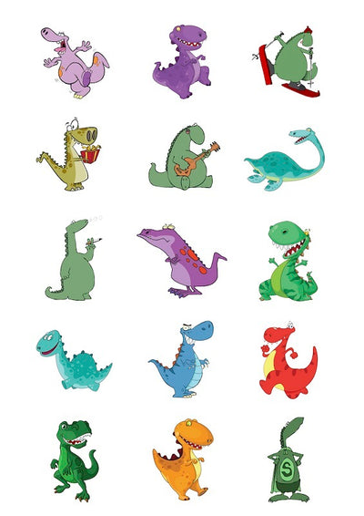 Design Sheet edible image Dinosaurs