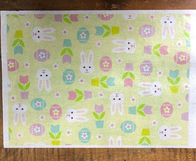 WAFER PAPER SHEET Easter Bunny & Eggs