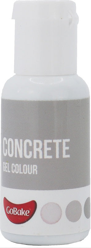Gobake Gel Colour paste food colouring Concrete grey