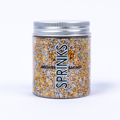 Gold Rush Glitz sprinkles by Sprinks 80g