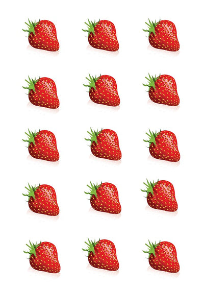 Design Sheet edible image Strawberry Strawberries