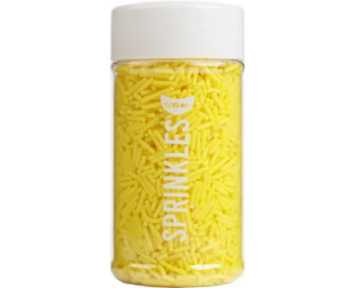 Yellow Hail Jimmies sprinkles by Gobake