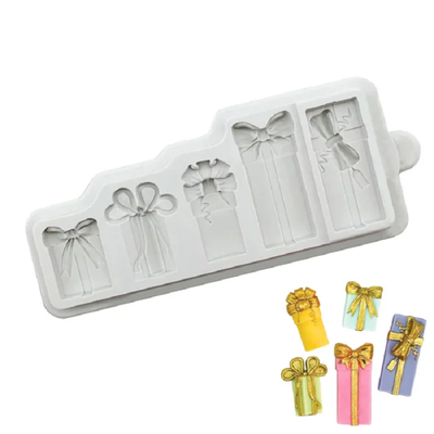 Christmas gift parcels or present boxes silicone mould