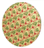 Christmas design cake board 10 inch round Gold with Red Bows and Green Holly