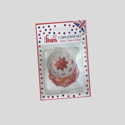 FMM carnation flower set in packaging