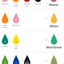 Colour mixing chart for Chefmaster food colouring