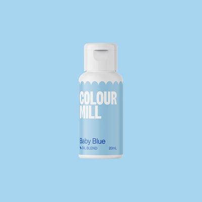 Colour mill oils based colouring baby blue bottle