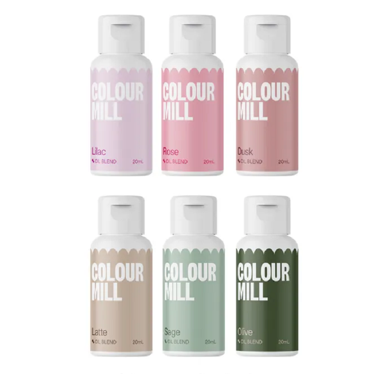 Colour mill oil based food colouring 6 pack Botanical