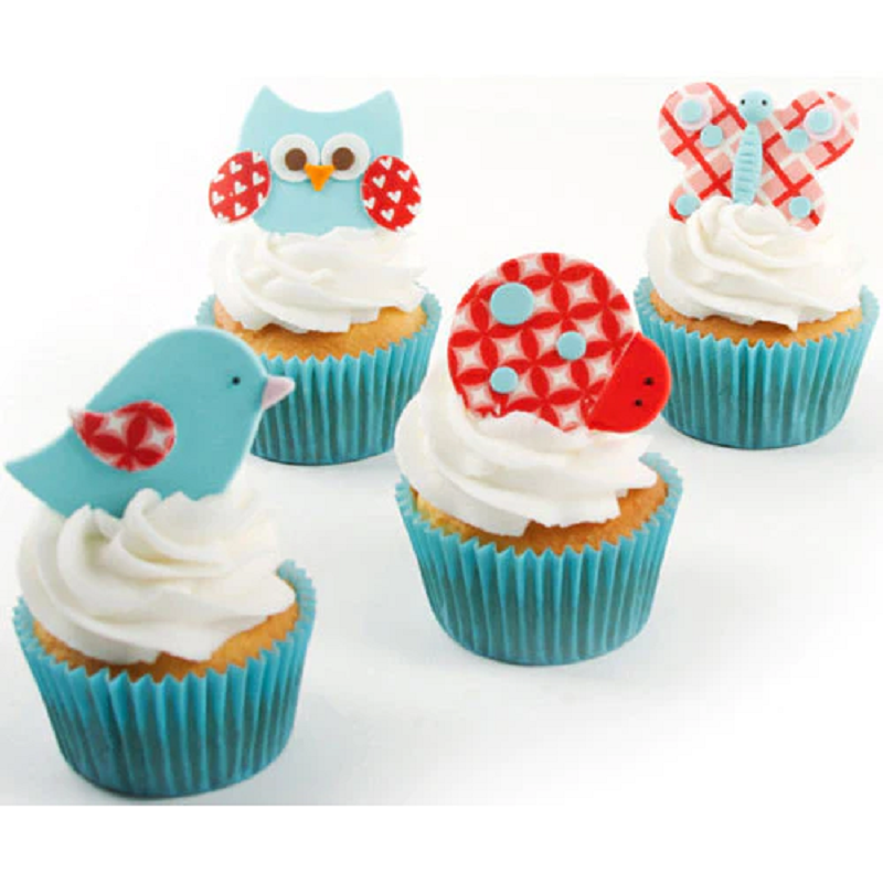 Cupcake cutie mini cookie or fondant cutter set Flutter friends
