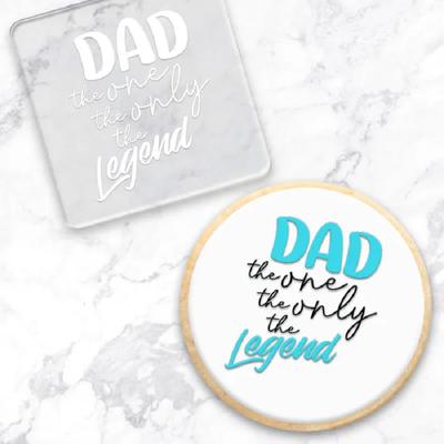 Debosser DAD THE ONE THE ONLY THE LEGEND embosser