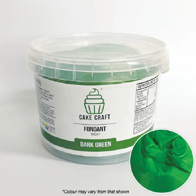 1kg Cake Craft Fondant Dark Green