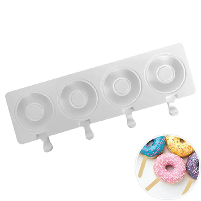 Donut shape popsicle silicone mould