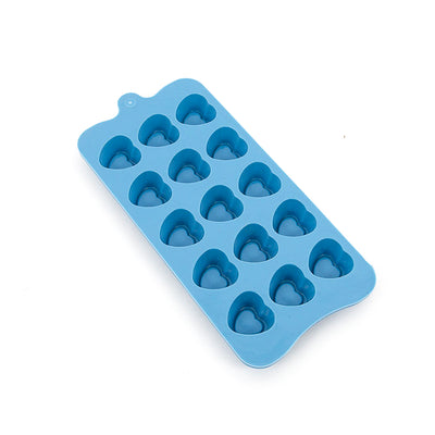 Embossed heart silicone chocolate mould