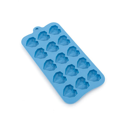 Small Geo heart silicone chocolate mould