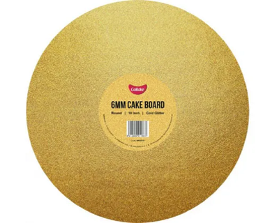 Glitter Gold cake board round 10 inch