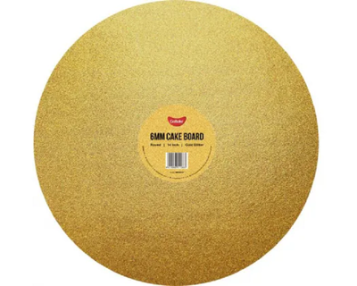 Glitter Gold cake board round 14 inch