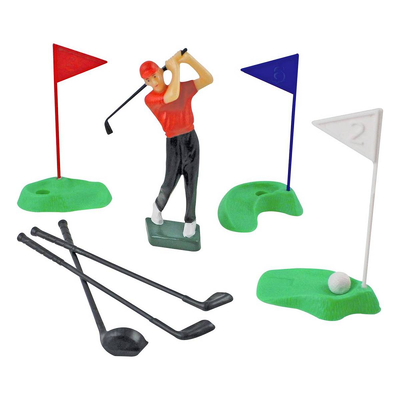 Golf golfing cake topper decorating set