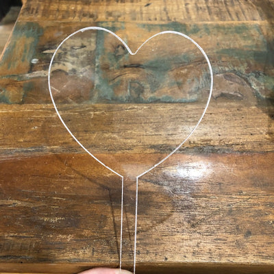 Make your own cake topper Blank clear acrylic heart