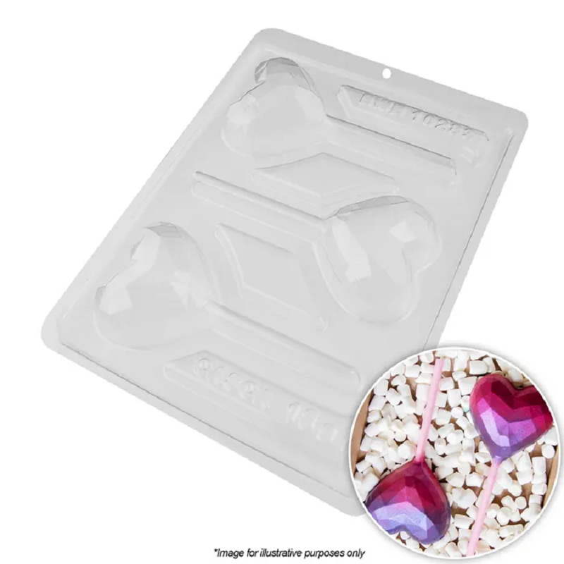 4 Cavity Heart Cakesicle Silicone Mould – Box a Bake