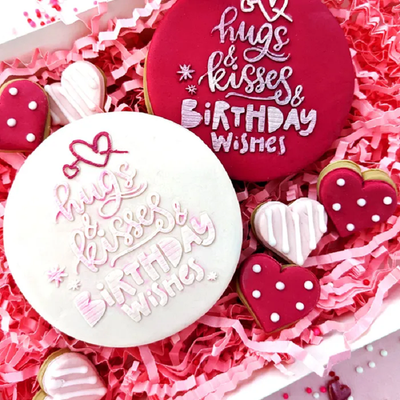 Debosser Hugs and Kisses Birthday Wishes embosser