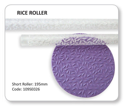 Rice design imprint impression acrylic rolling pin
