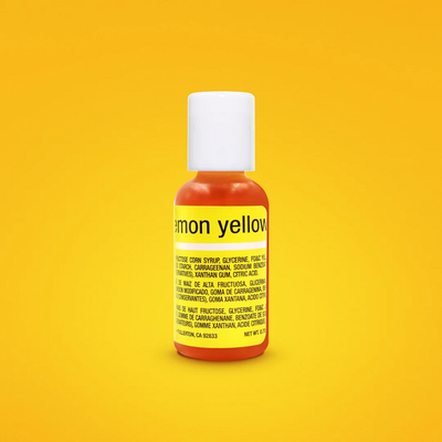 Concentrated food colouring gel paste yellow
