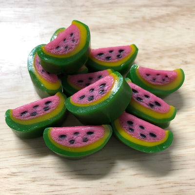 Watermelon licorice slices candy lollies