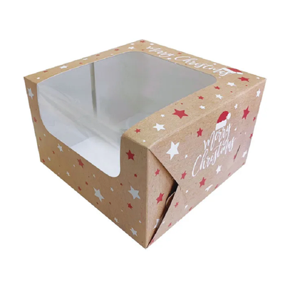 8 inch Merry Christmas Window cake box