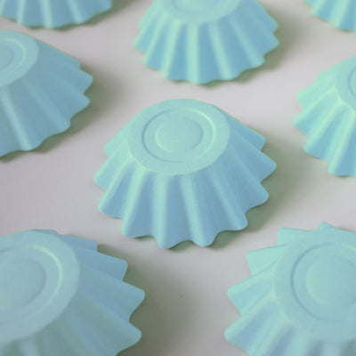 BLOOM BAKING CUPS CUPCAKE PAPERS 24 PACK Pastel Blue baby blue