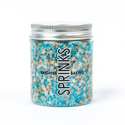 Pastel Blues Glitz sprinkles by Sprinks 80g