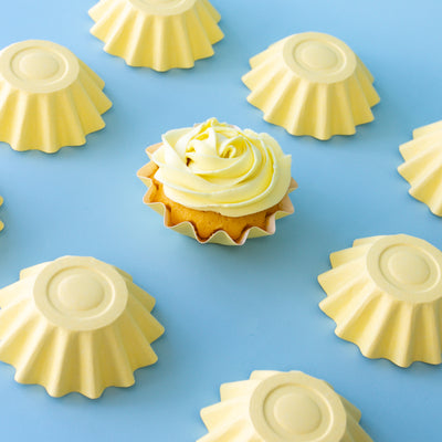 BLOOM BAKING CUPS CUPCAKE PAPERS 24 PACK Pastel Yellow