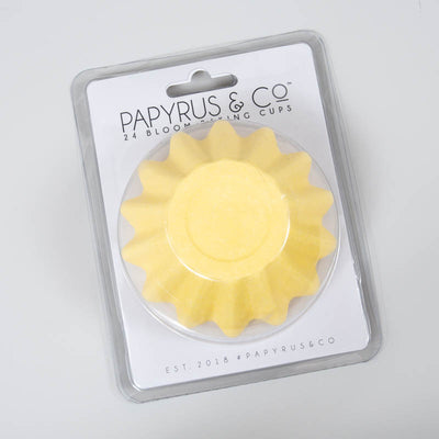 BLOOM BAKING CUPS CUPCAKE PAPERS 24 PACK Pastel Yellow