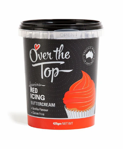 Ready made buttercream 425g by Over the Top Red