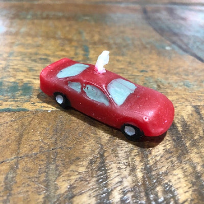 Red racing car candle