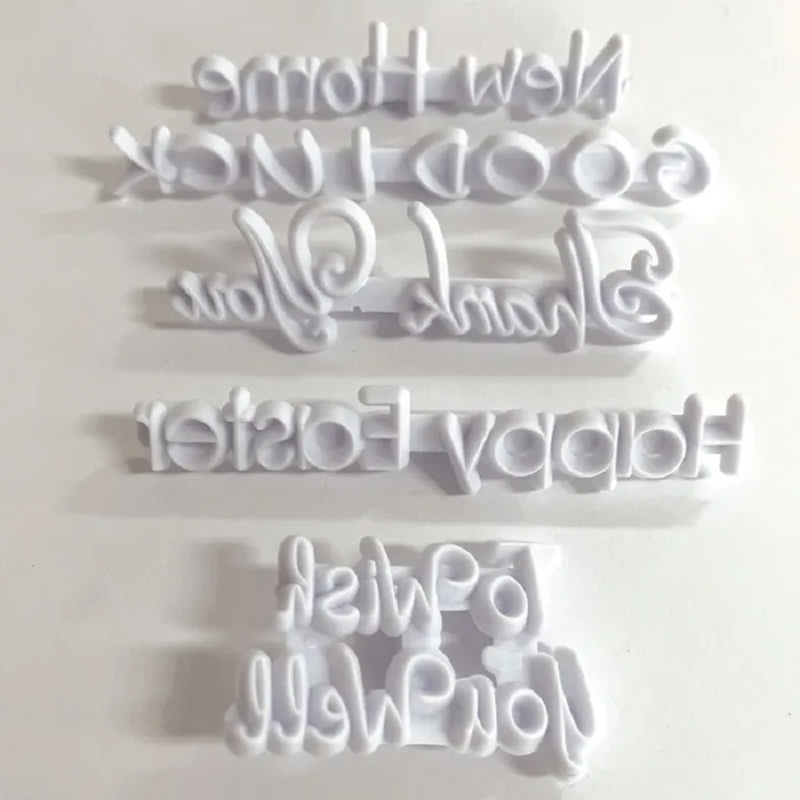 Special occasional and seasonal embossing words stamps set for cakes or cookies