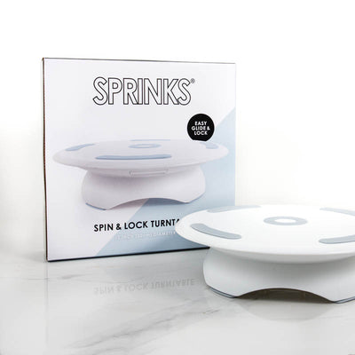 Spin and Lock revolving cake turntable by Sprinks