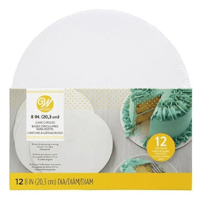8 Inch Round Cake Card Boards 12 pack
